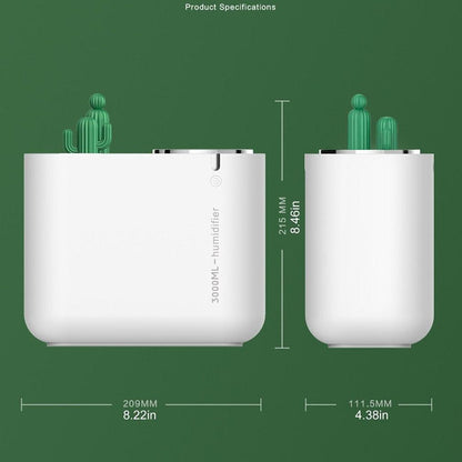 Ултразвуков Овлажнител и Дифузер 3000ML Cactus