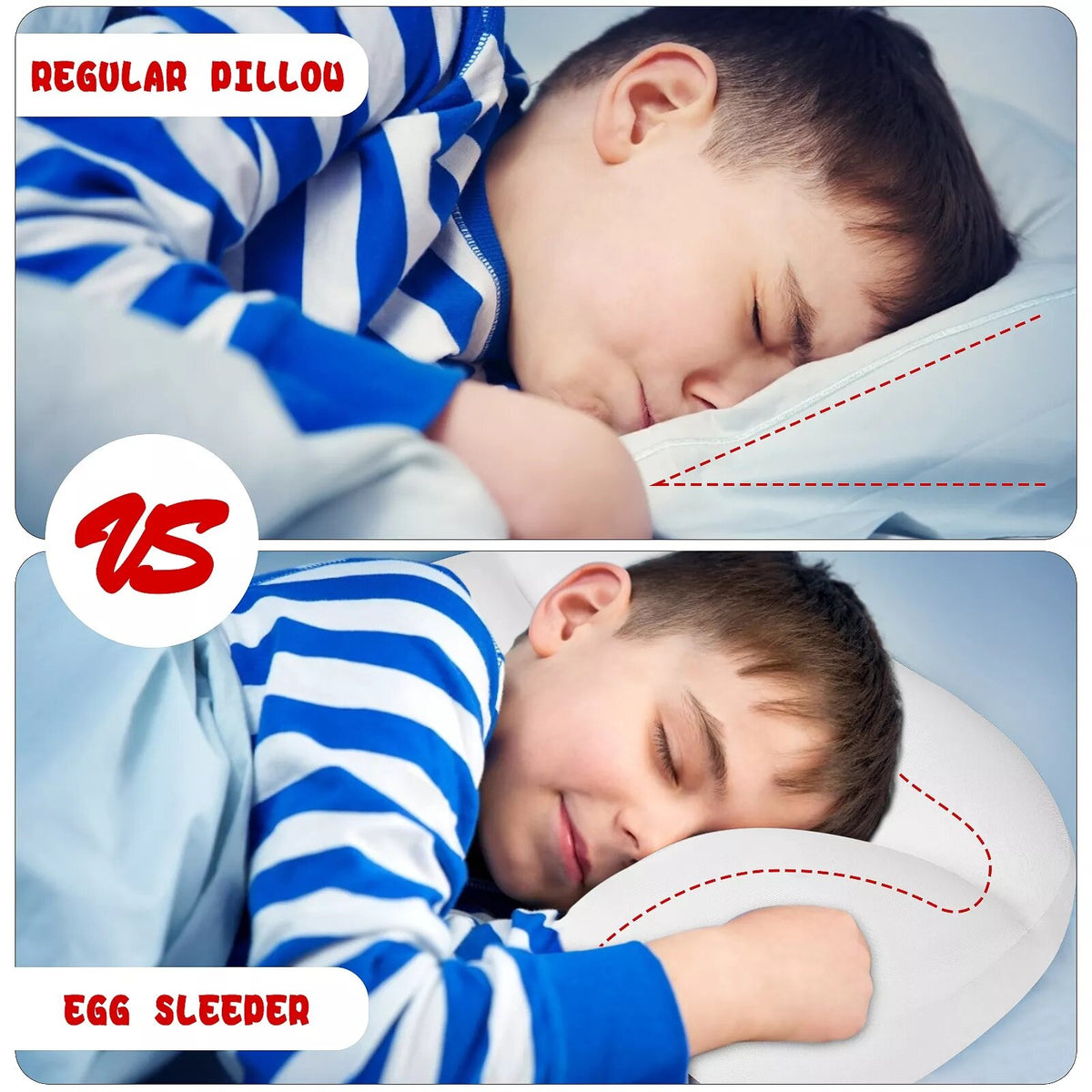 Универсална Ергономична възглавница 3D Sleep Pillow /бяла/