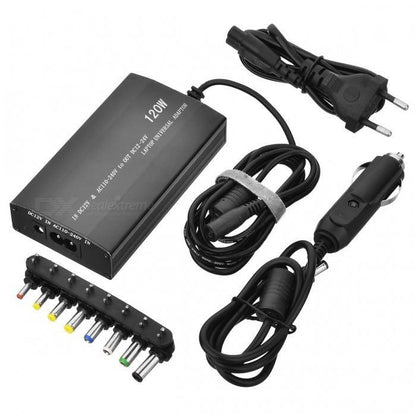 Универсално зарядно Automat, за лаптопи, 120W, 12V, 220V, за кола и за ел. мрежа