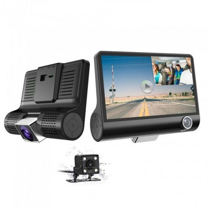 Видеорегистратор Amio с 2 камери FUll HD VIDEO CAR DVR + Камера за задно виждане