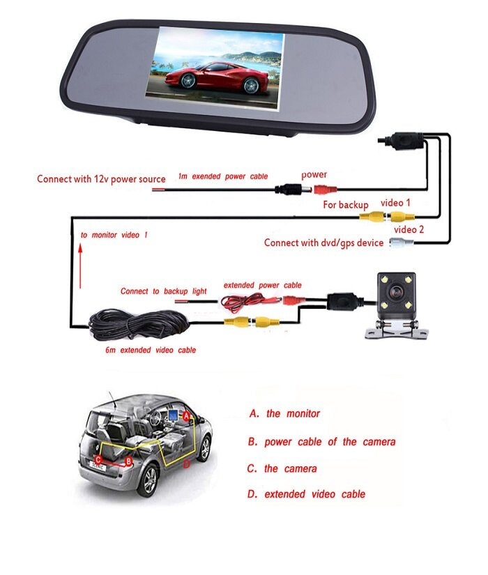 Видеорегистратор Vehicle Blackbox DVR Двойна Camera