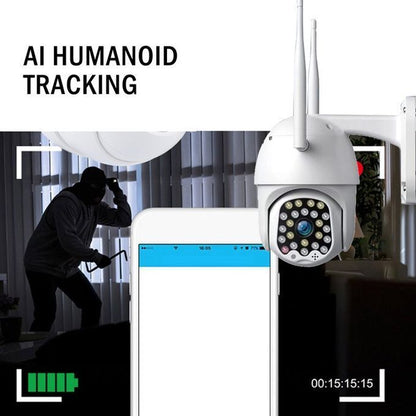 ВОДОУСТОЙЧИВА Wifi Full HD 2.0MP 23 LED 320° въртяща камера с Motion Tracking