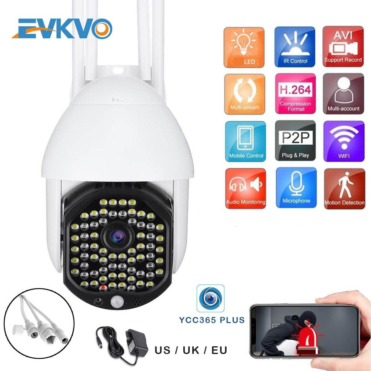 ВОДОУСТОЙЧИВА WIFI FULL HD 2.0MP 68 LED 320° ВЪРТЯЩА КАМЕРА С MOTION TRACKING + 32GB Карта