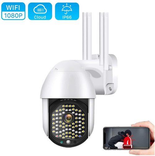 ВОДОУСТОЙЧИВА WIFI FULL HD 2.0MP 68 LED 320° ВЪРТЯЩА КАМЕРА С MOTION TRACKING