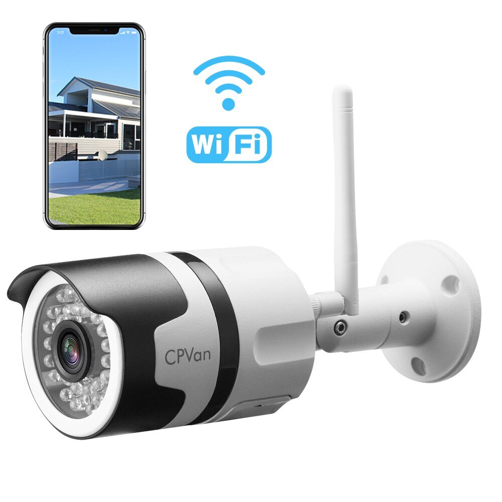 Wateproof Camera WIFI за външен монтаж, нощно виждане Full HD