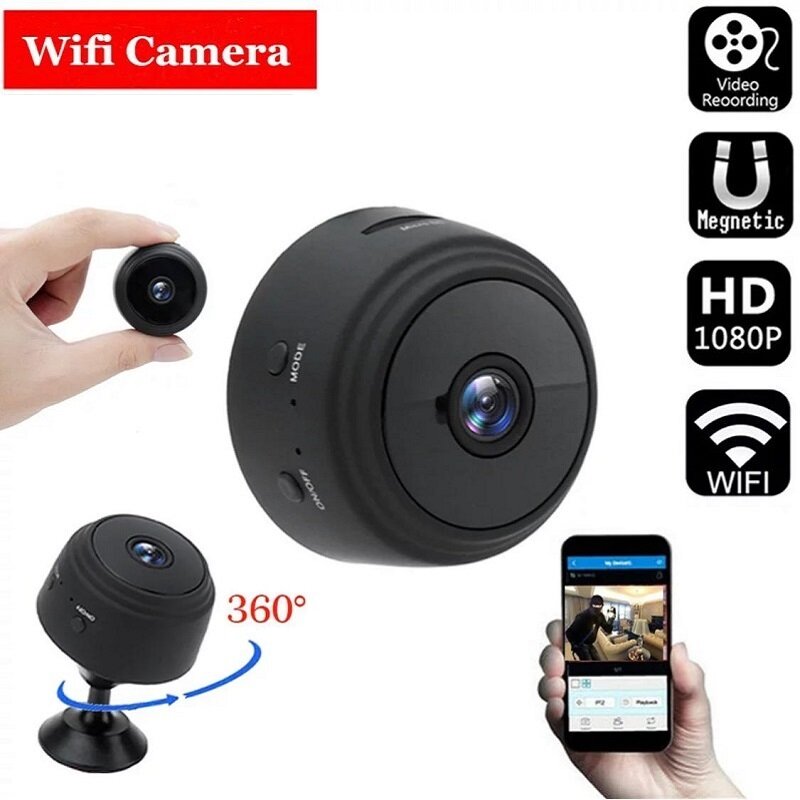 WIFI МИНИ БЕЗЖИЧНА КАМЕРА FULL HD с автономна батерия