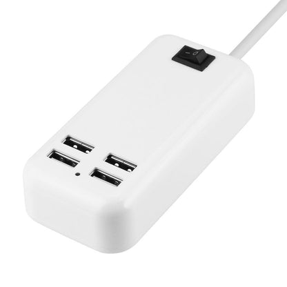 Зарядно настолно Digital One SP01031, 4 USB изхода, 1.5м, 15W, Desktop Charger, 1.5m